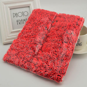 144pcs 2cm MINI foam roses for home Wedding fake Flower Decora Scrapbooking diy wreath gift box cheap Artificial Flower Bouquet - A Woman Knows Best